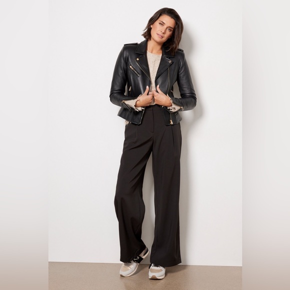 LAMARQUE ~ Mellie Moto Leather Biker Jacket - Picture 12 of 17